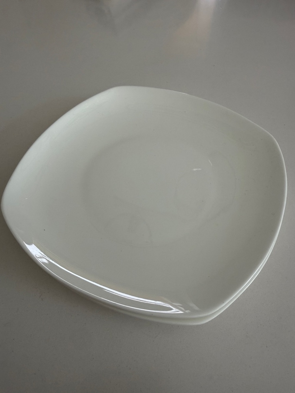 Gorham 1831 Boulder Creek White Square Bread and Butter Plate 6 1/2” Bone China